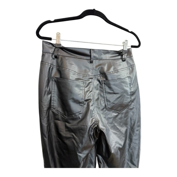 Boutique Faux Leather Black Pants Size Large - Picture 5 of 7